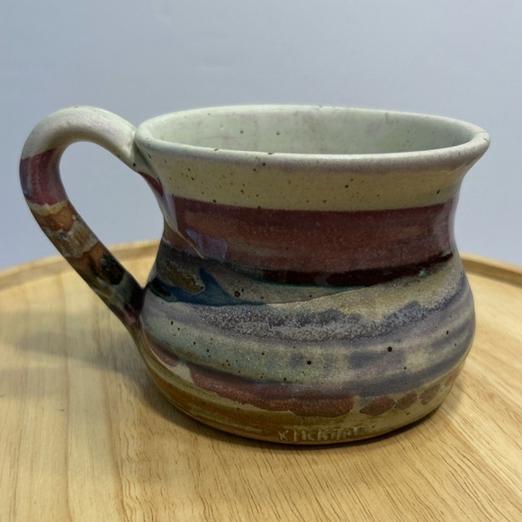 Studio Art Pottery Coffee/Soup Mug Bowl Artist Signed Swick Klickitat USA 20oz - Picture 1 of 6